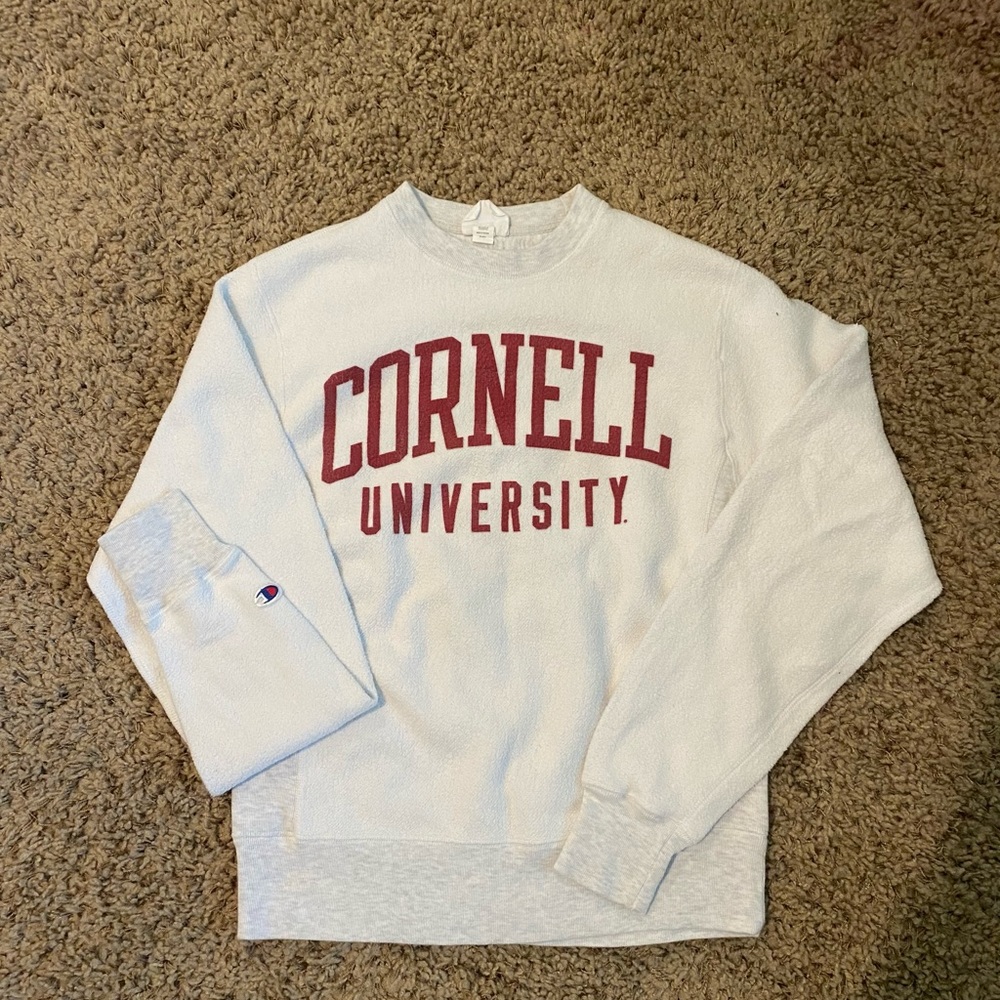 Champion collegiate crew neck.